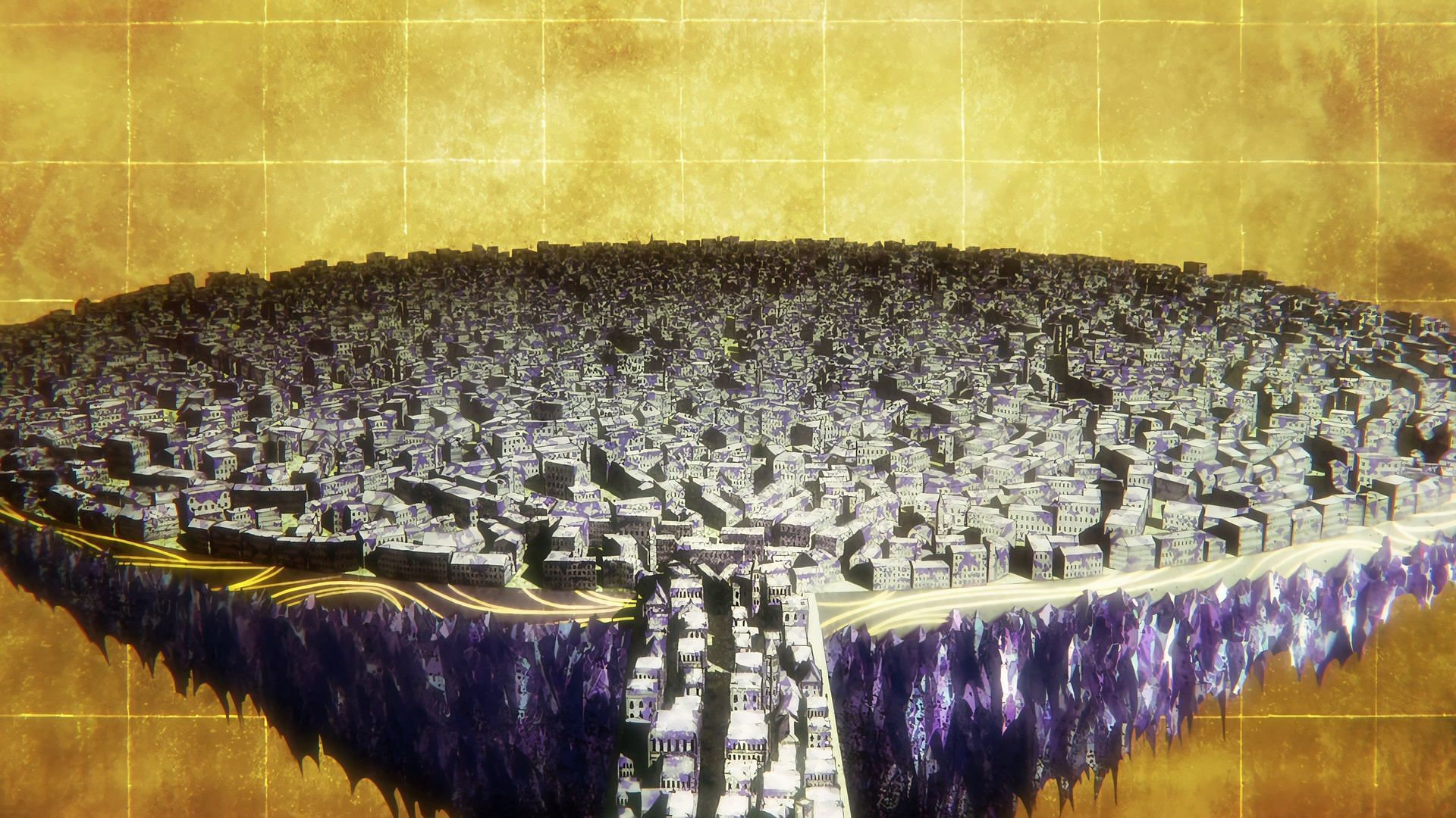 Kyoraku's Reiatsu affecting the Royal Realm in Bleach TYBW (Image via Pierrot Films)