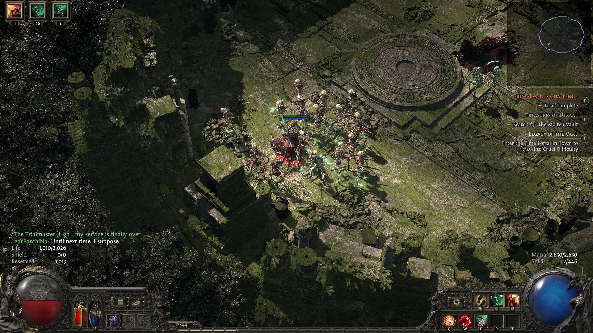 The Trialmaster arena in Path of Exile 2 (Image via GGG)