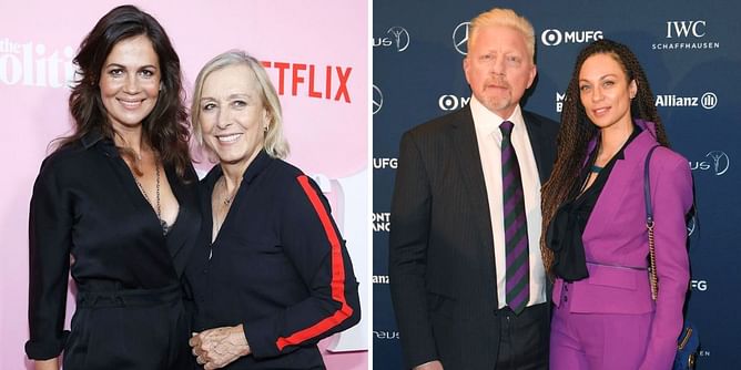 Boris Becker's ex-wife Lily gushes over "beauties" Martina Navratilova and wife Julia Lemigova as pair exude glamor at Miami charity event