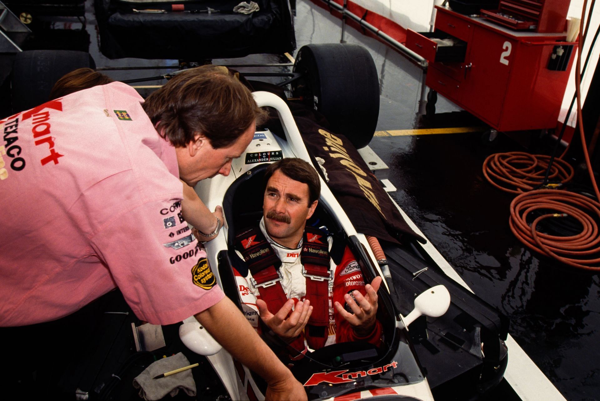 Nigel Mansell Tests Indy Car in January 1993 (Source: Getty)