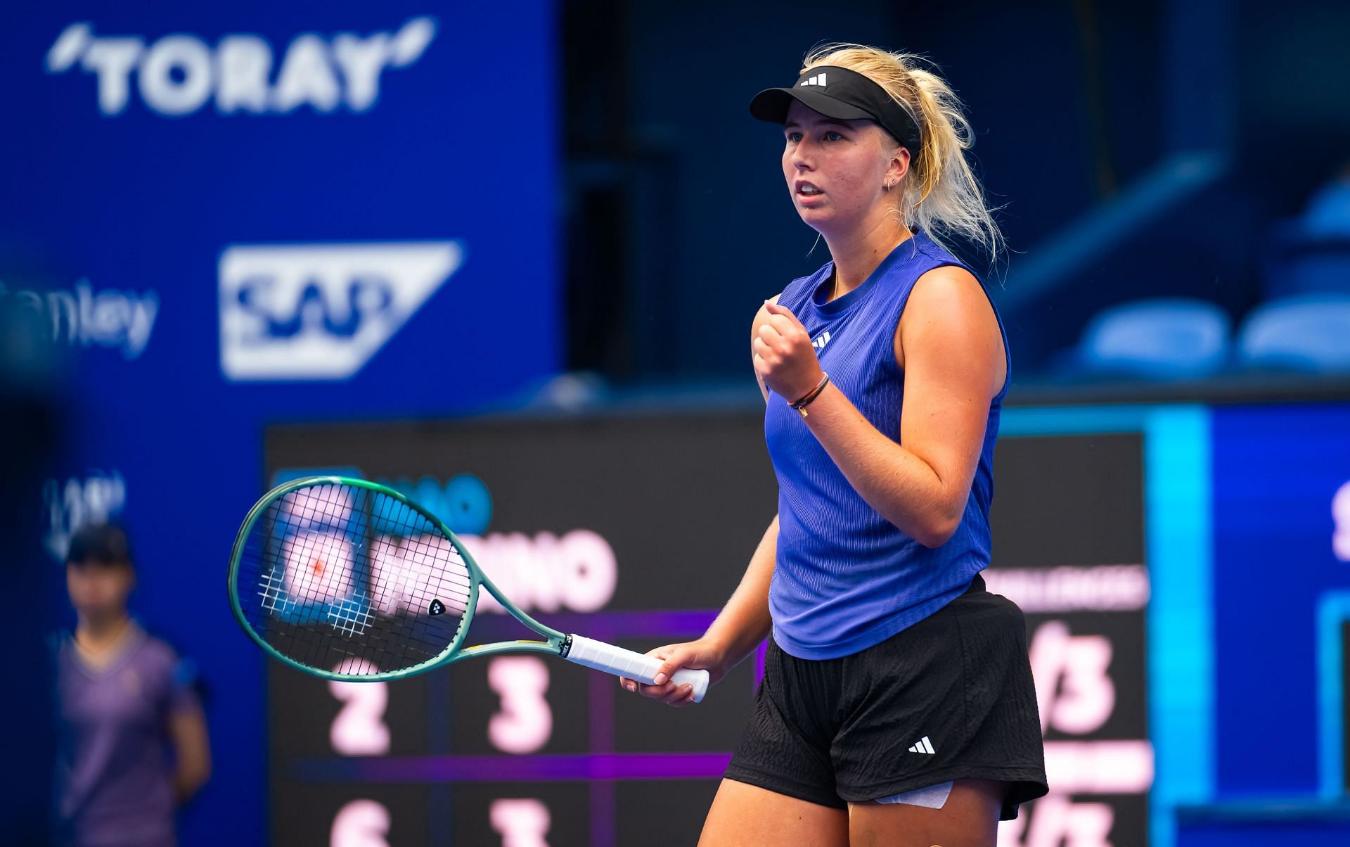 Clara Tauson at the Toray Pan Pacific Open 2024. (Photo: Getty)