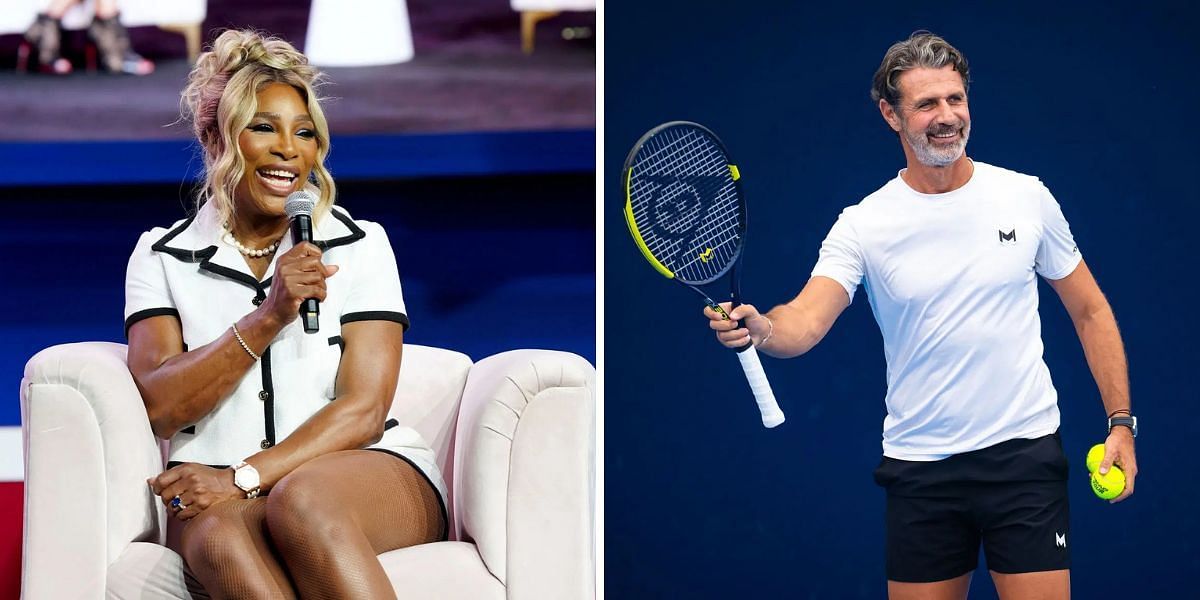 Serena Williams (L) and Patrick Mouratoglou (R); ( Source - Getty Images)