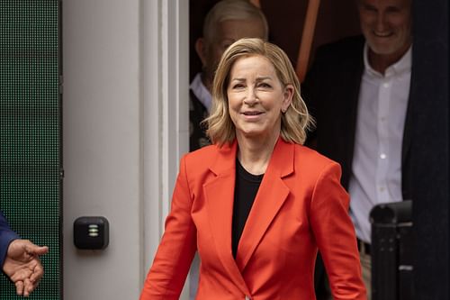 Chris Evert at the 2024 French Open final (Image Source: Getty)