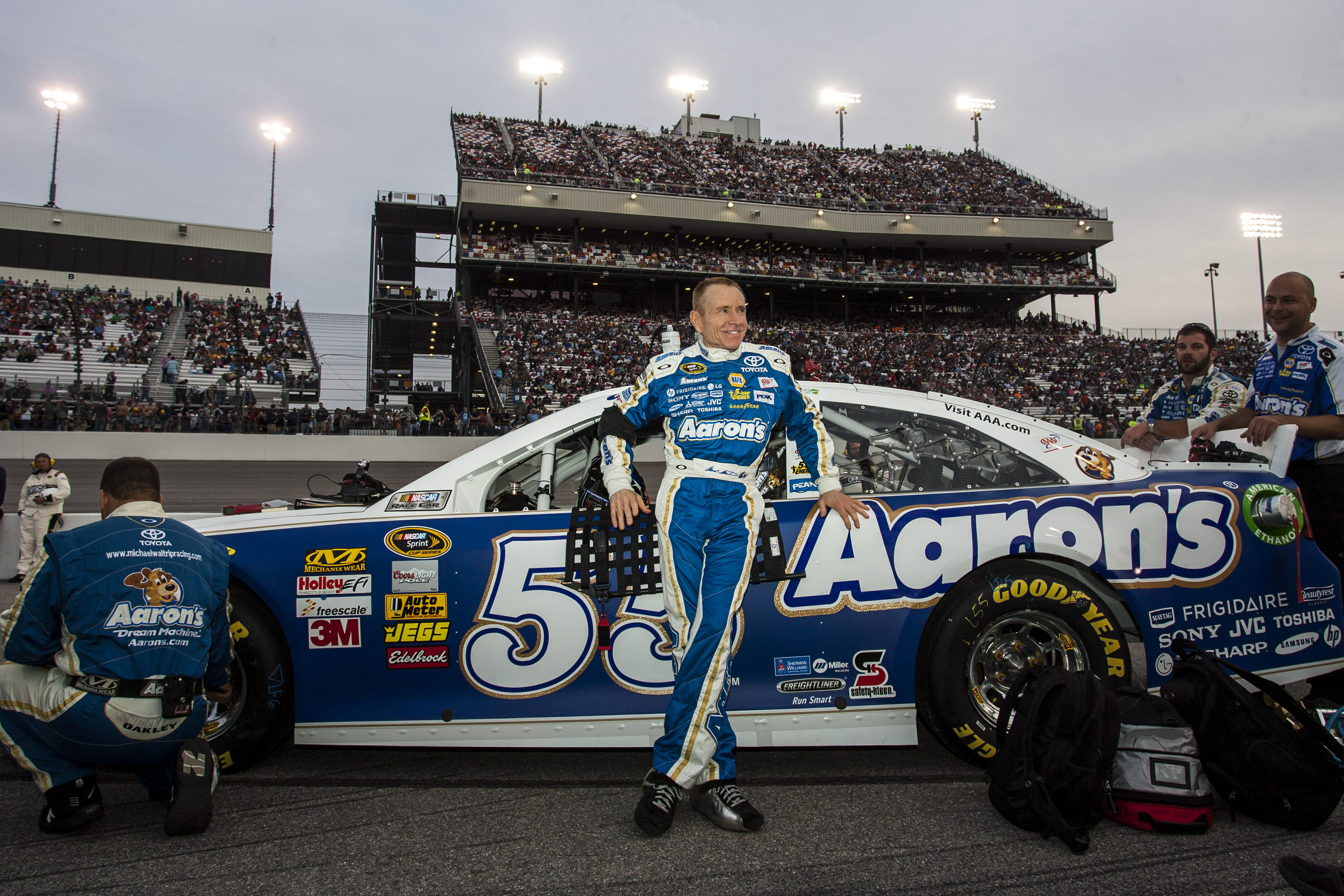 Mark Martin at the NASCAR Sprint Cup Series: Toyota Owners 400 (2013) - Source: Imagn