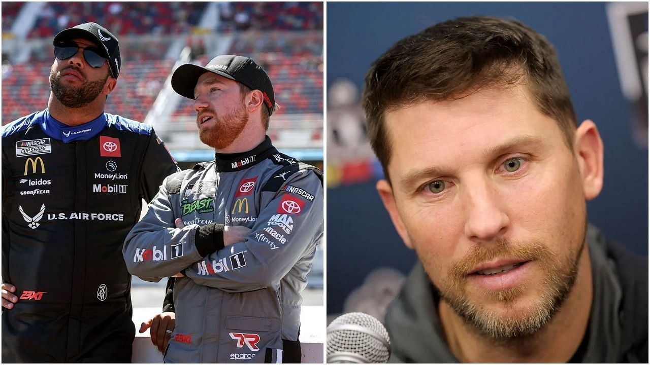 NASCAR influencer cracks &lsquo;three spirits&rsquo; joke at Denny Hamlin and Bubba Wallace&rsquo;s expense on Christmas (Getty Images)