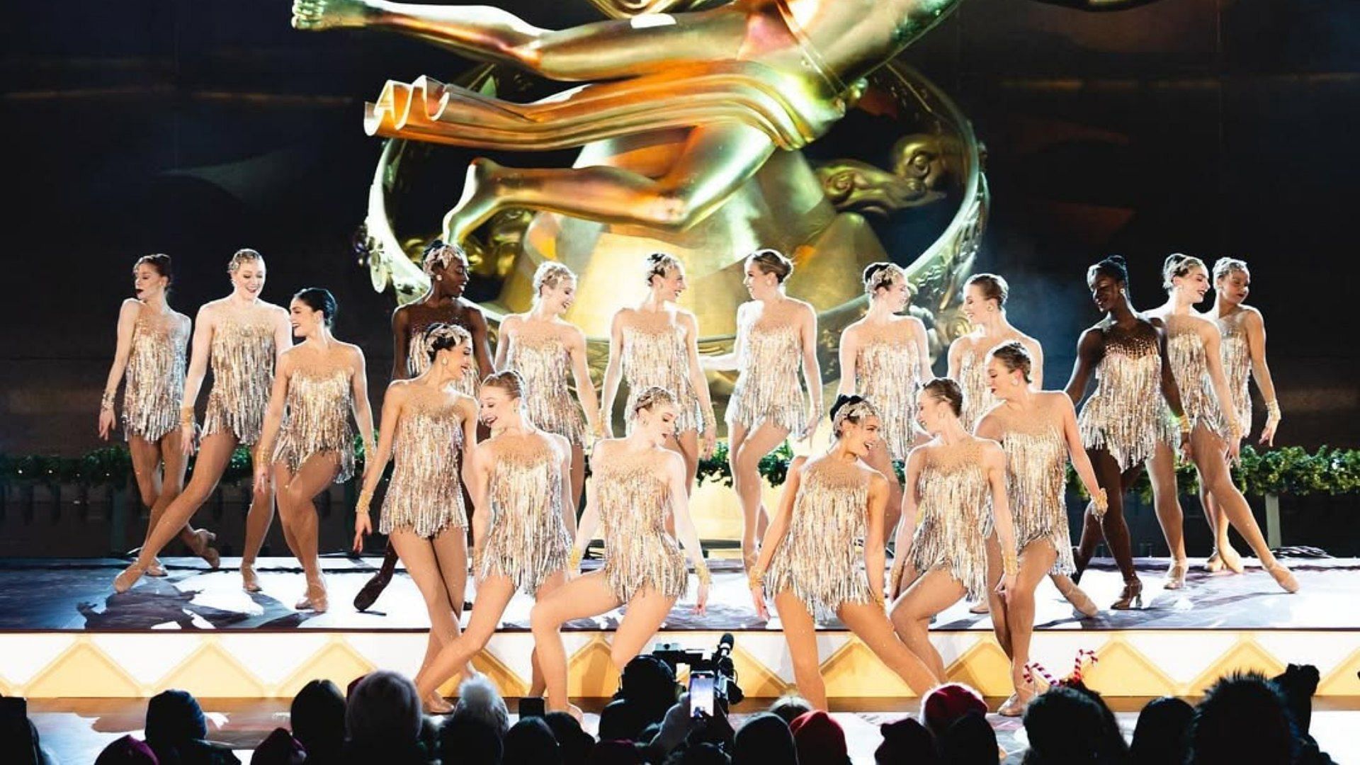 The Radio City Rockettes performed at the Christmas in Rockefeller Center 2024 ceremony. (Image via Instagram/@nbc)