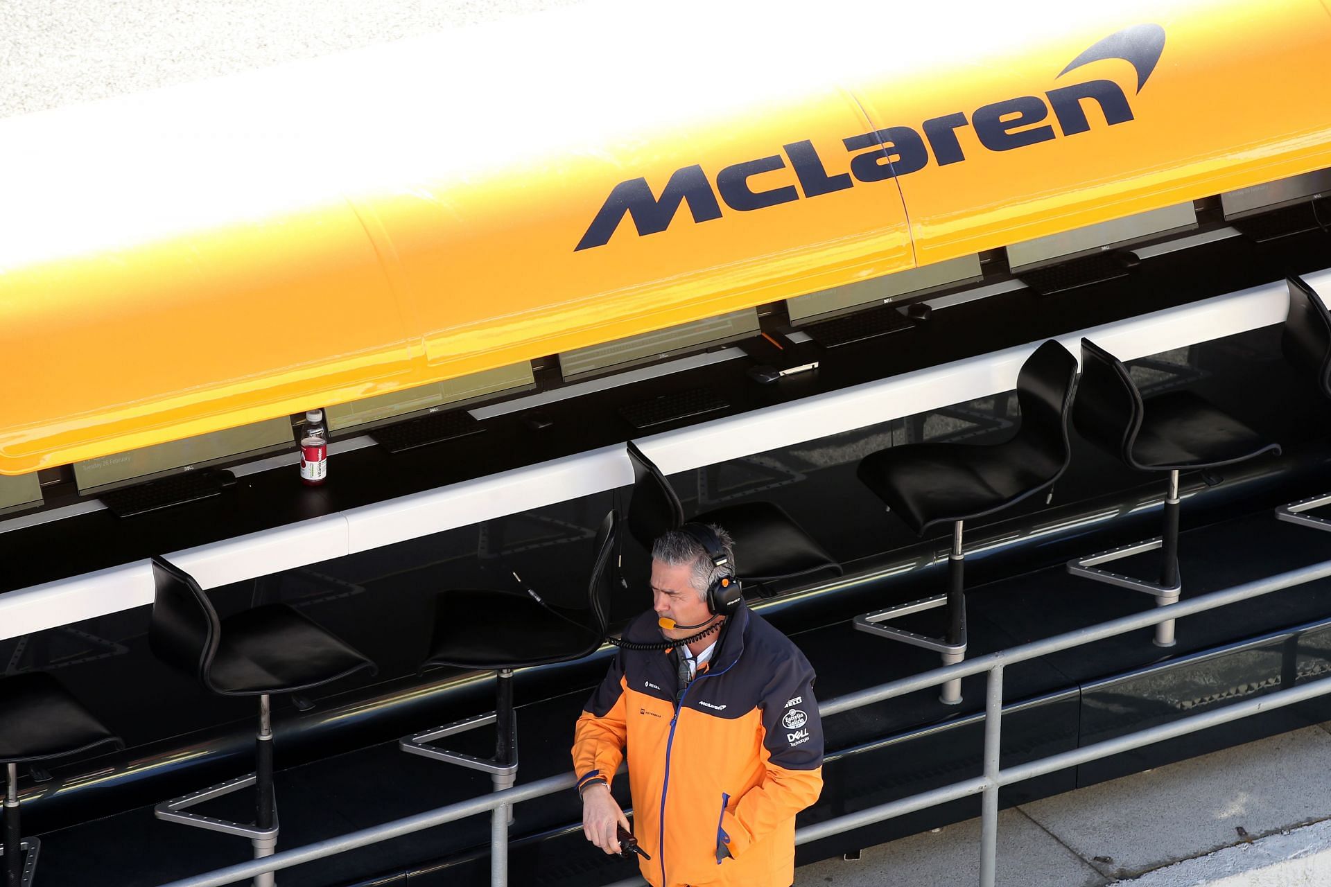 Gil De Ferrarn at the F1 Winter Testing in Barcelona - Day One - Source: Getty