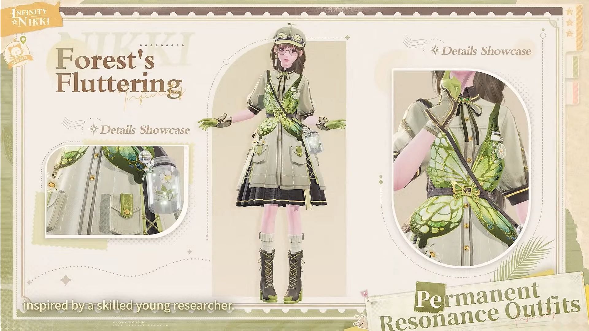 Ability Outfit: Forest&#039;s Fluttering (Image via InFold Games)