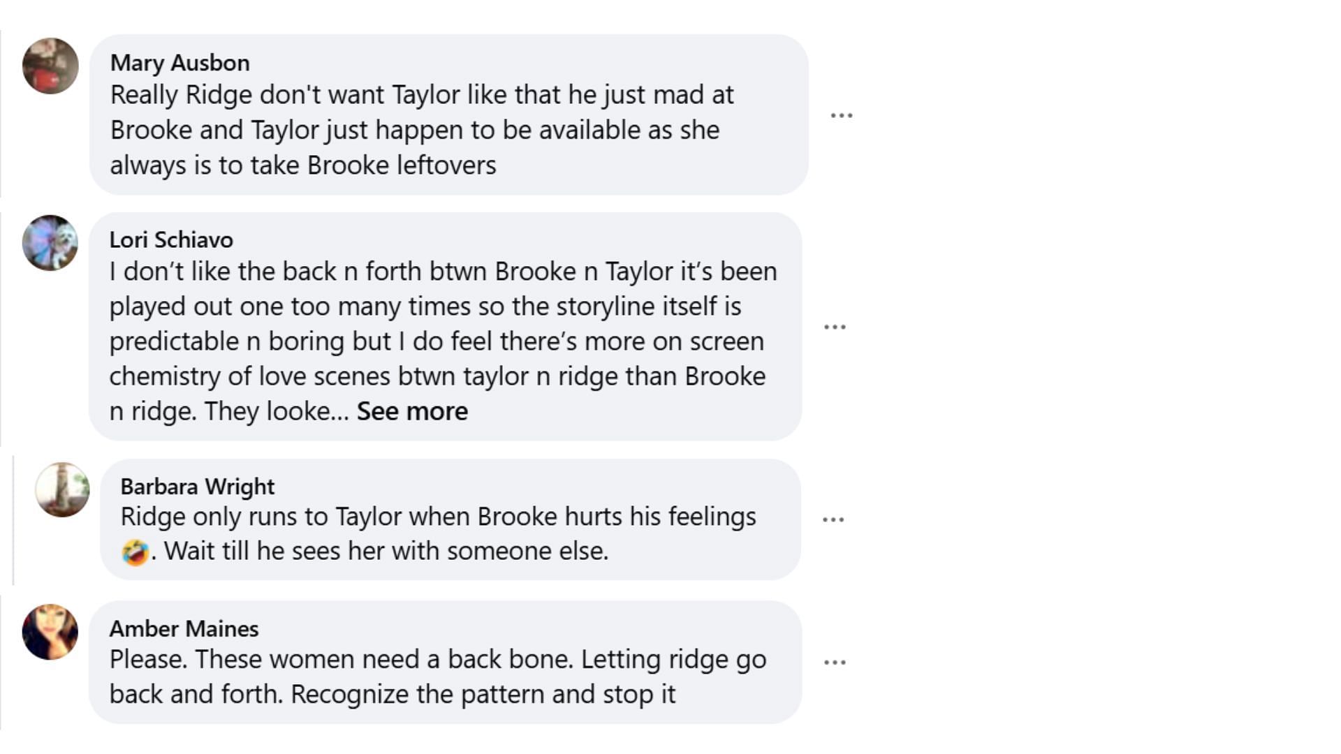 Some viewers mistrust Ridge&#039;s feelings for Taylor (Image via Facebook/@The Bold and the Beautiful)