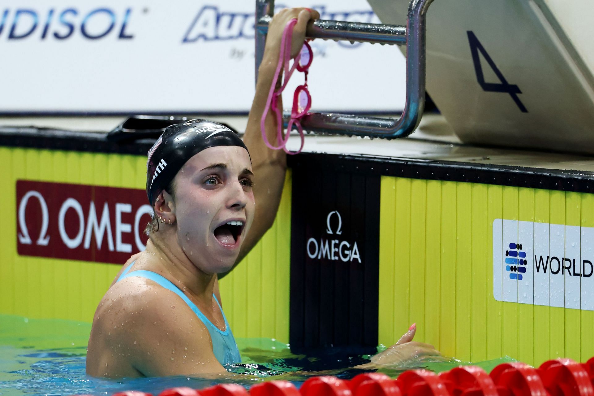 Regan Smith at the World Aquatics Short Course Swimming World Cup 2024 in Singapore. (Image Source: Getty)