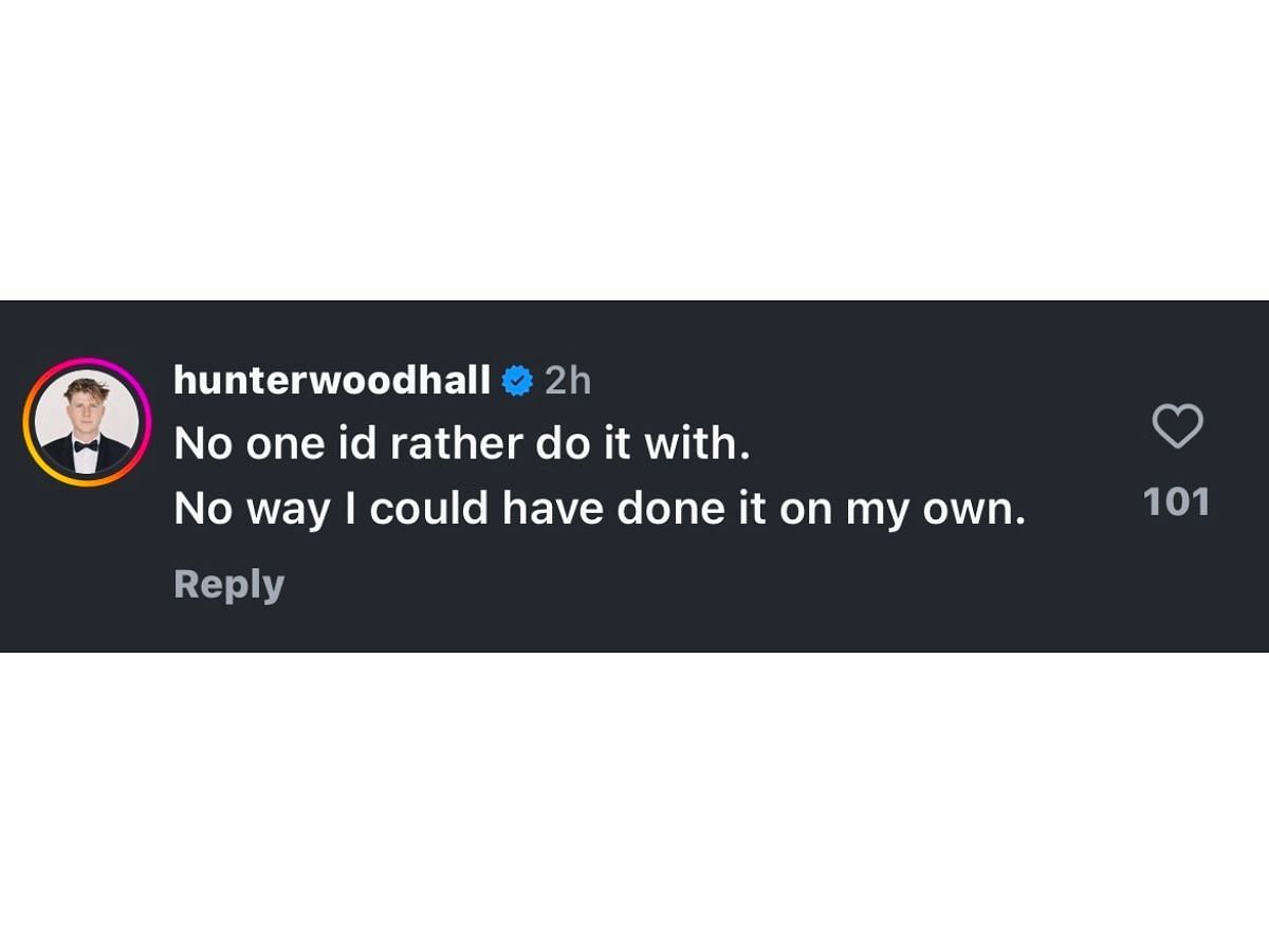 Hunter Woodhall&rsquo;s comment