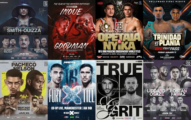 Boxing schedule for January 2025: Naoya Inoue vs. Sam Goodman, Jai Opetaia's next fight, Darren Till's controversial match, and more