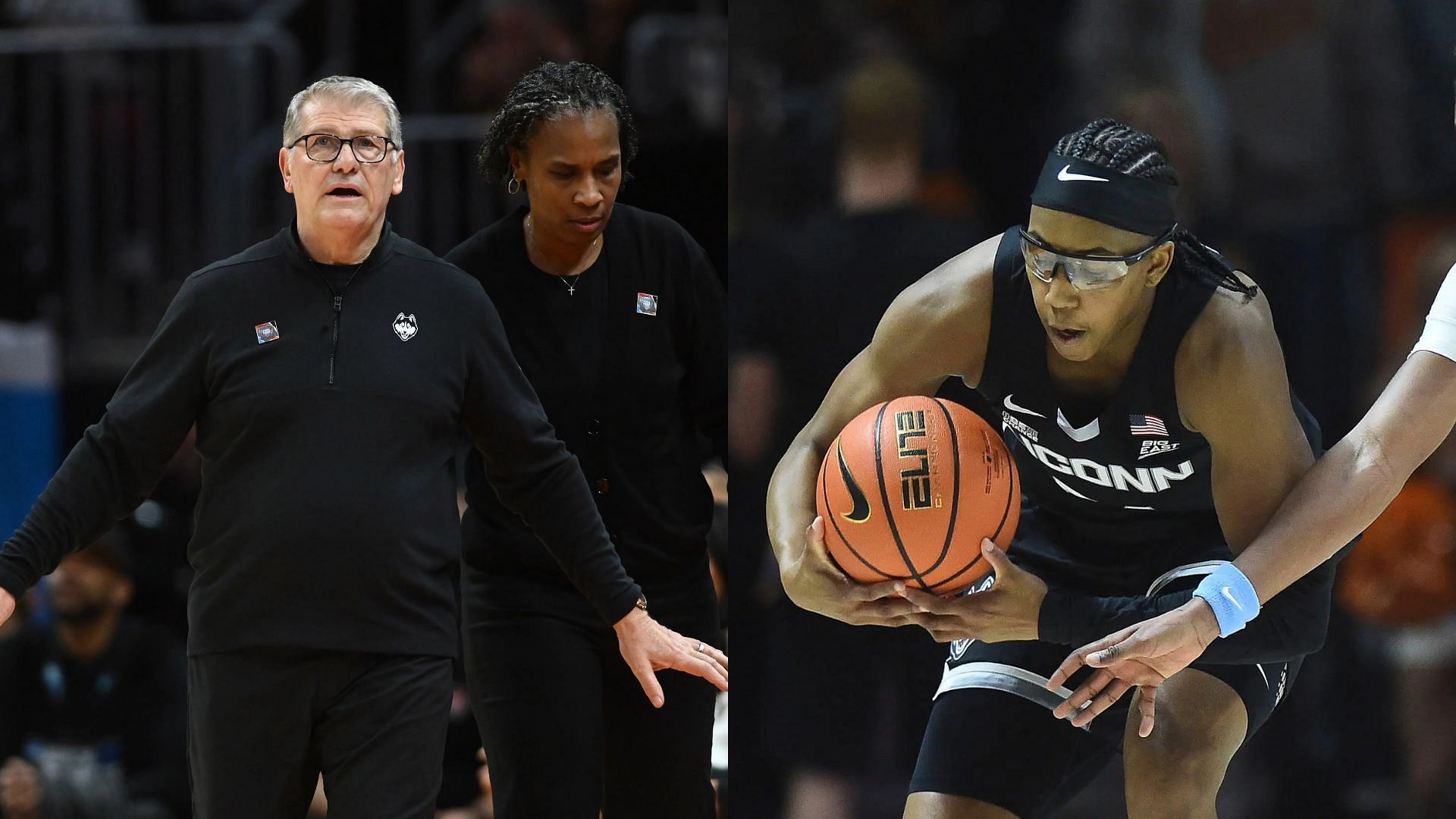 Geno Auriemma and Ayanna Patterson