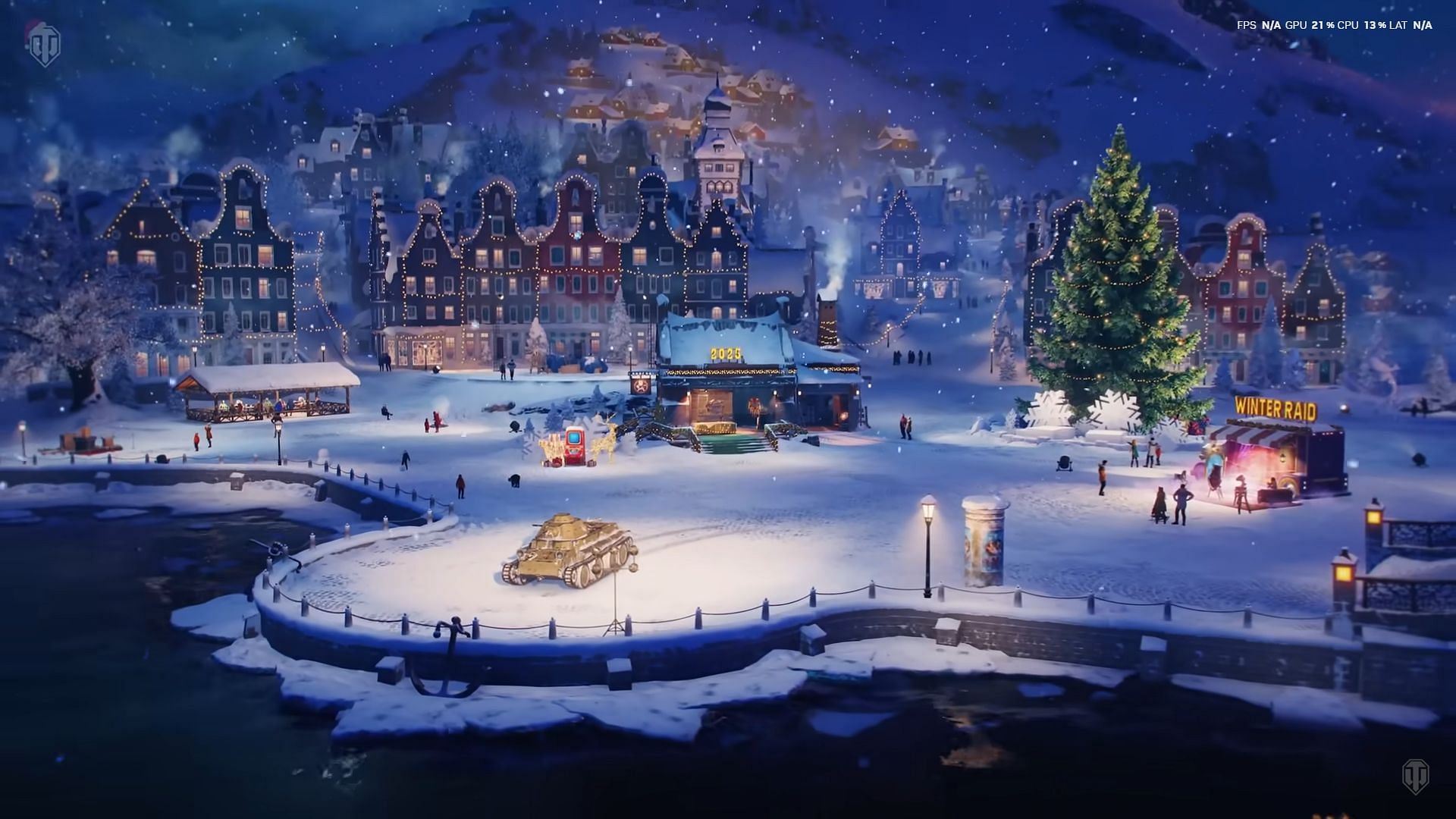 The Festive Village in World of Tanks has received a rework (Image via Wargaming)