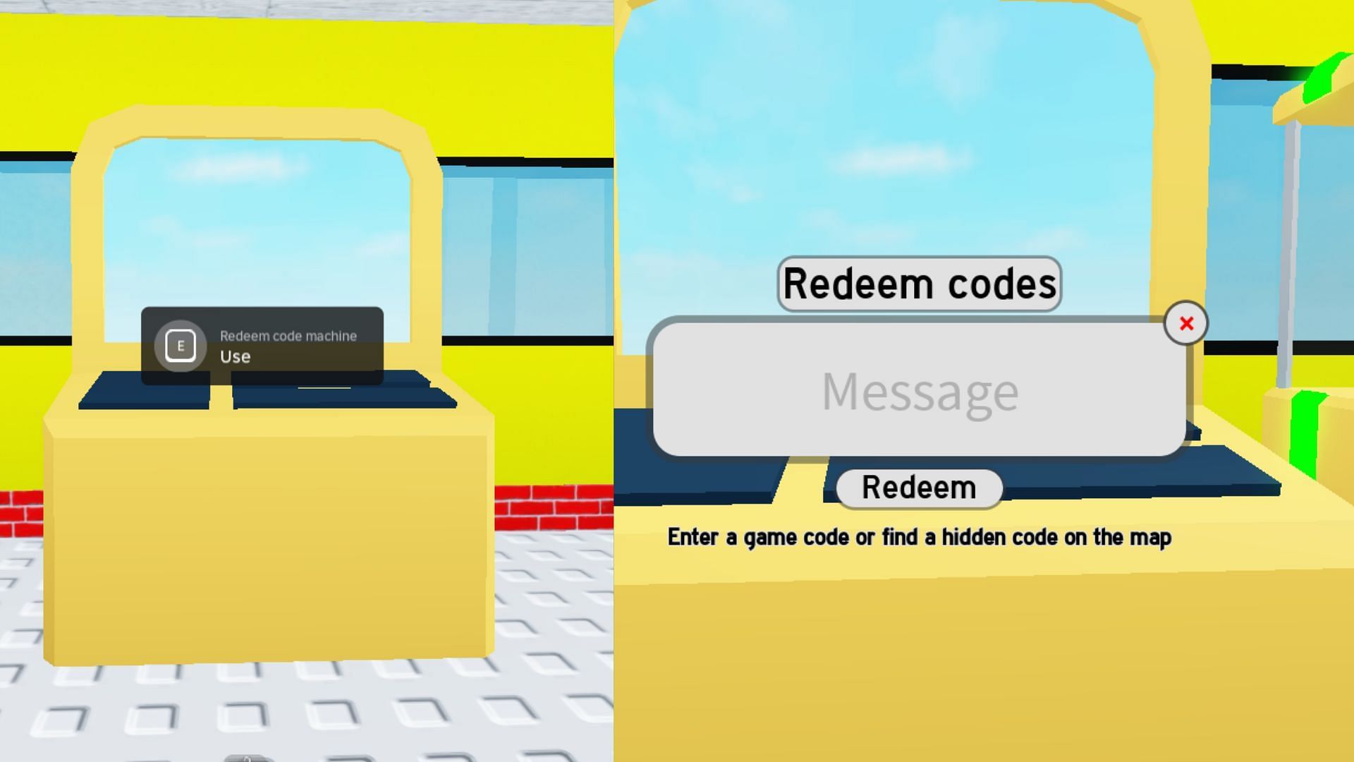 Redeem code machine cannot be upgraded in Infinite Tower Tycoon (Image via Roblox)