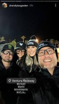 In Picture: Kurt Busch, Lyda Moore, Shandy Ray and Matt Ray (from Left). Credit: Shandy Ray's Instagram story.