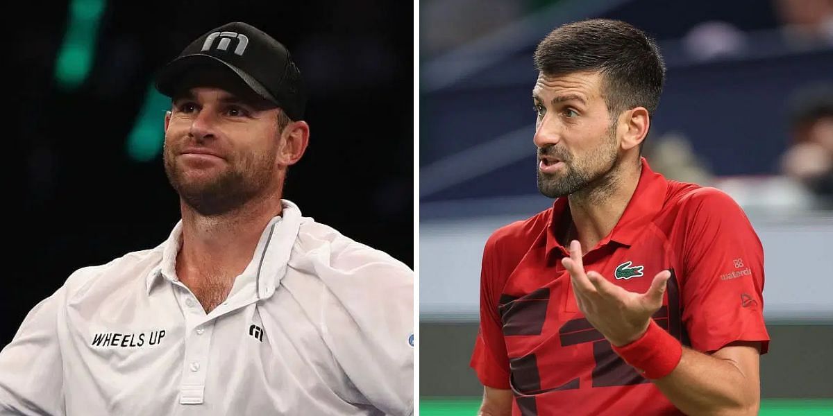 Andy Roddick (L), Novak Djokovic (R), Sources: Getty