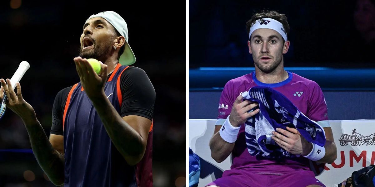 Nick Kyrgios (L), Casper Ruud (R), Sources: Getty