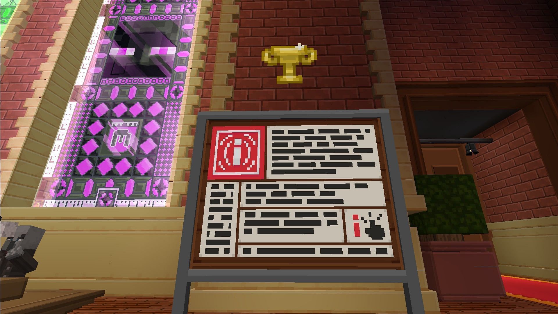 This board will provide you with the details for the Daily Challenges (Image via Mojang Studios)