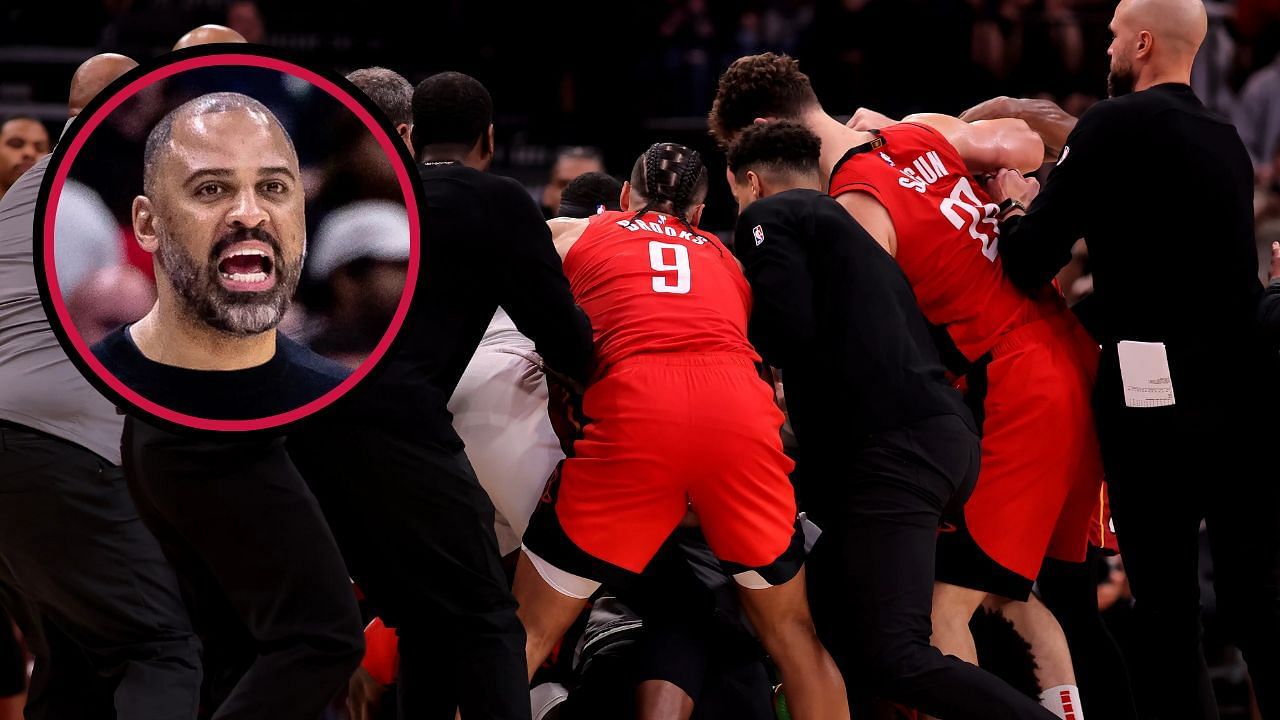 Fans blast Ime Udoka for bizarre justification of Amen Thompson-Tyler Herro fight (Image Credit: Imagn)