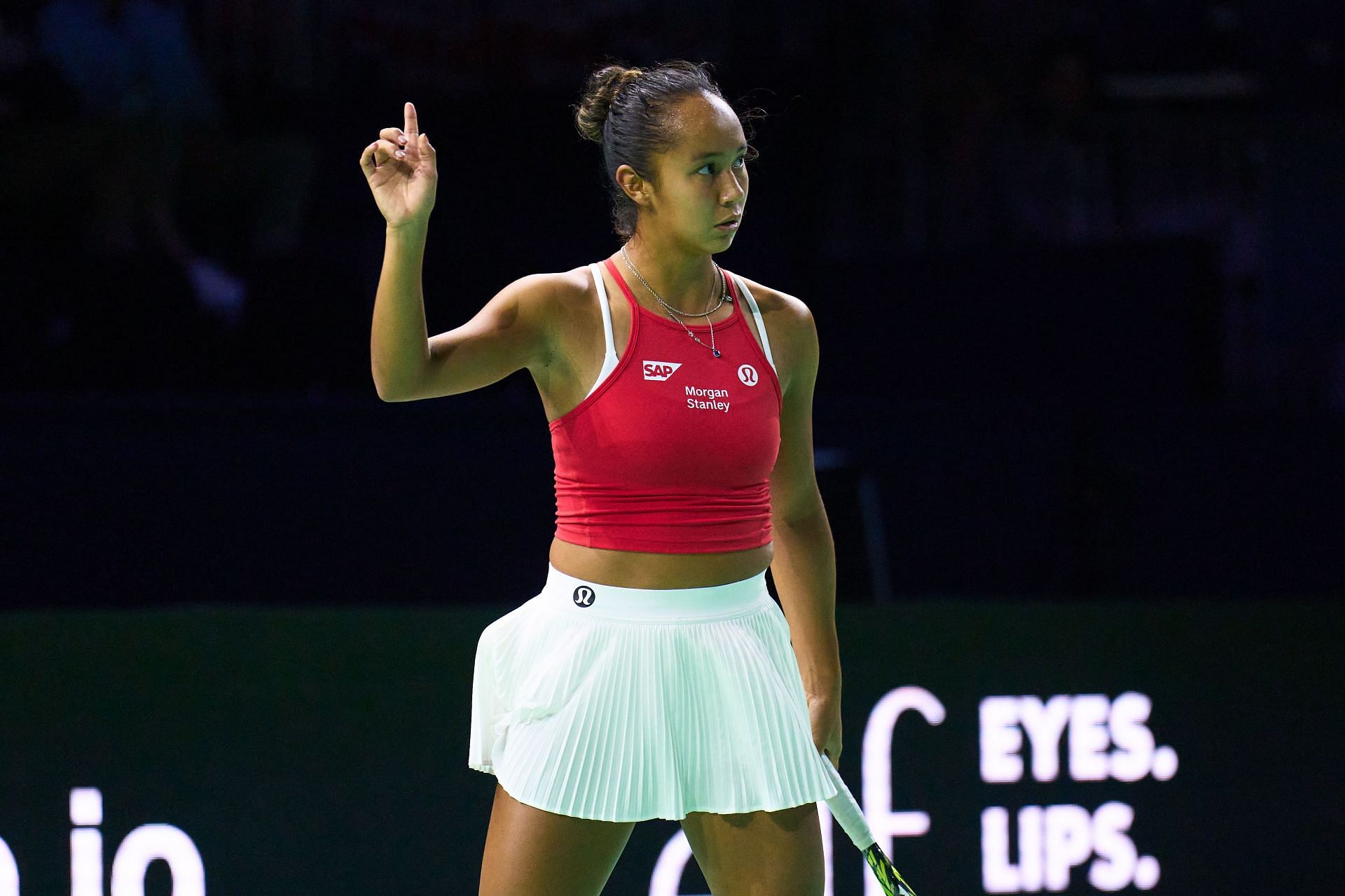 Leylah Fernandez at the 2024 Billie Jean King Cup Finals (Source: Getty)