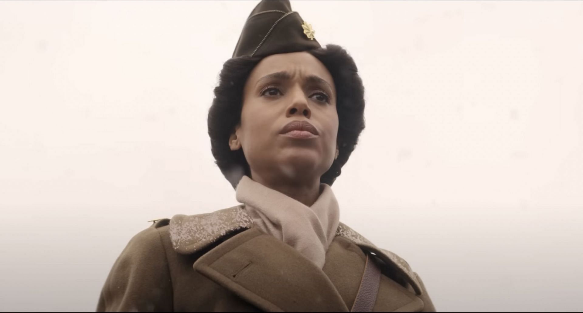 Kerry Washington stars as Major Charity Adams in The Six Triple Eight (Image via @Netflix/YouTube)