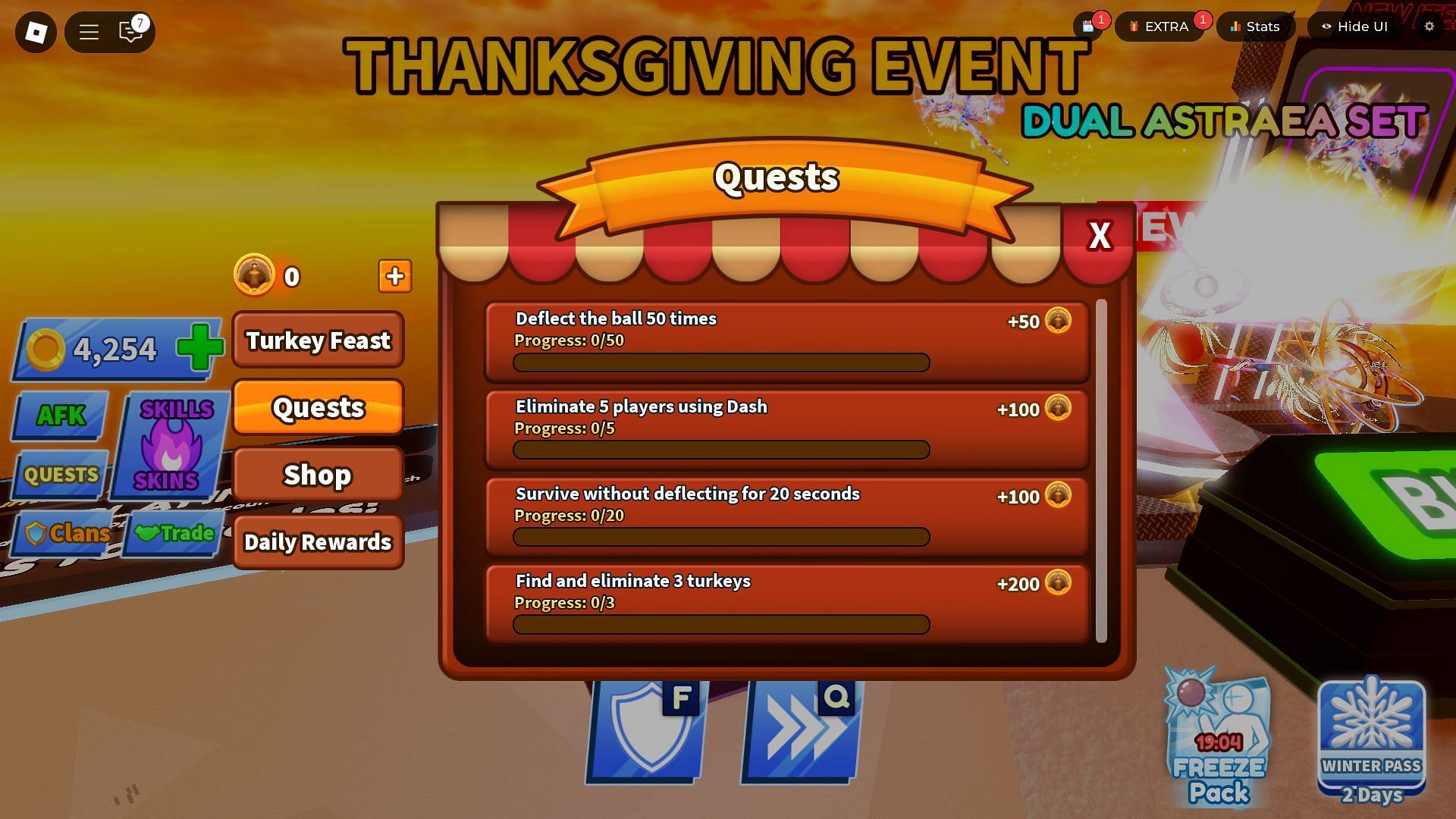 The Quests tab (Image via Roblox)