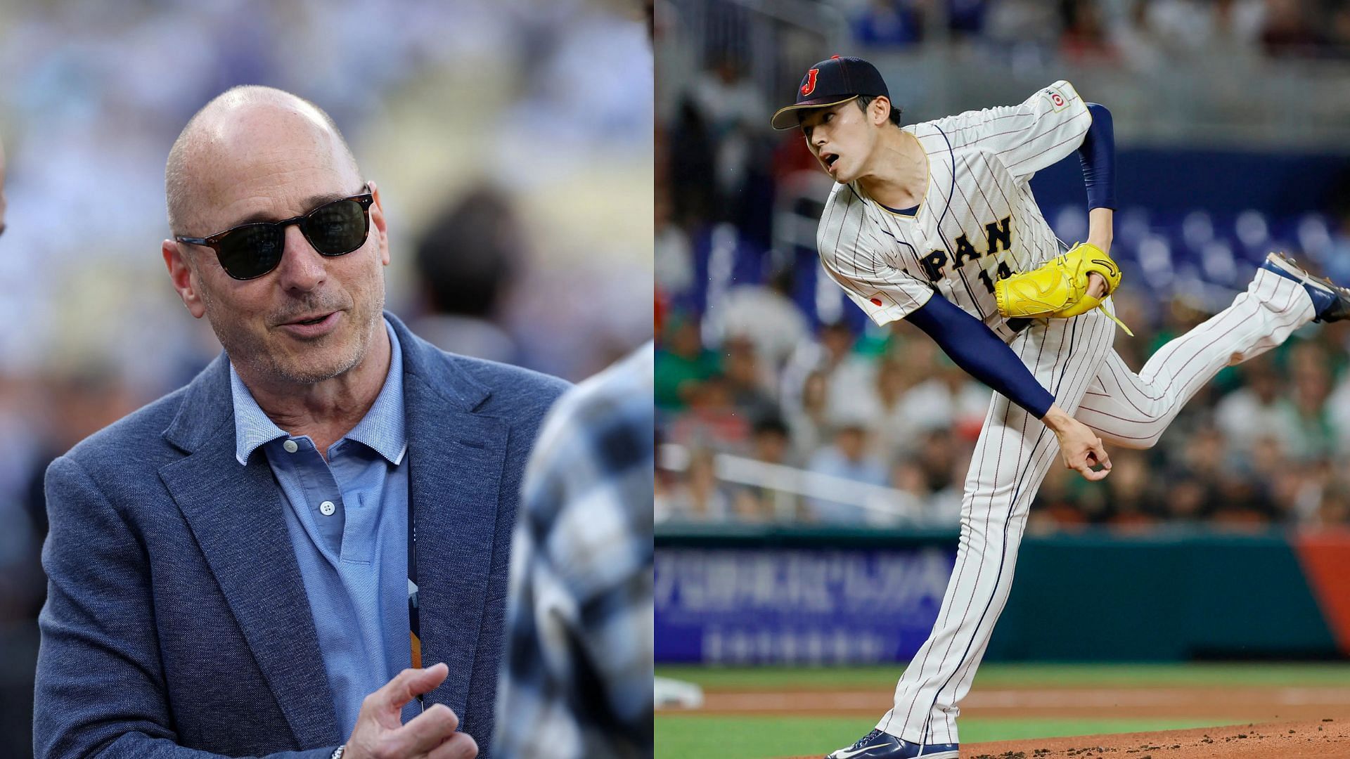 Yankees GM Brian Cashman has praised Roki Sasaki amid interest in signing the Japanese phenom (Photo Souce: IMAGN)