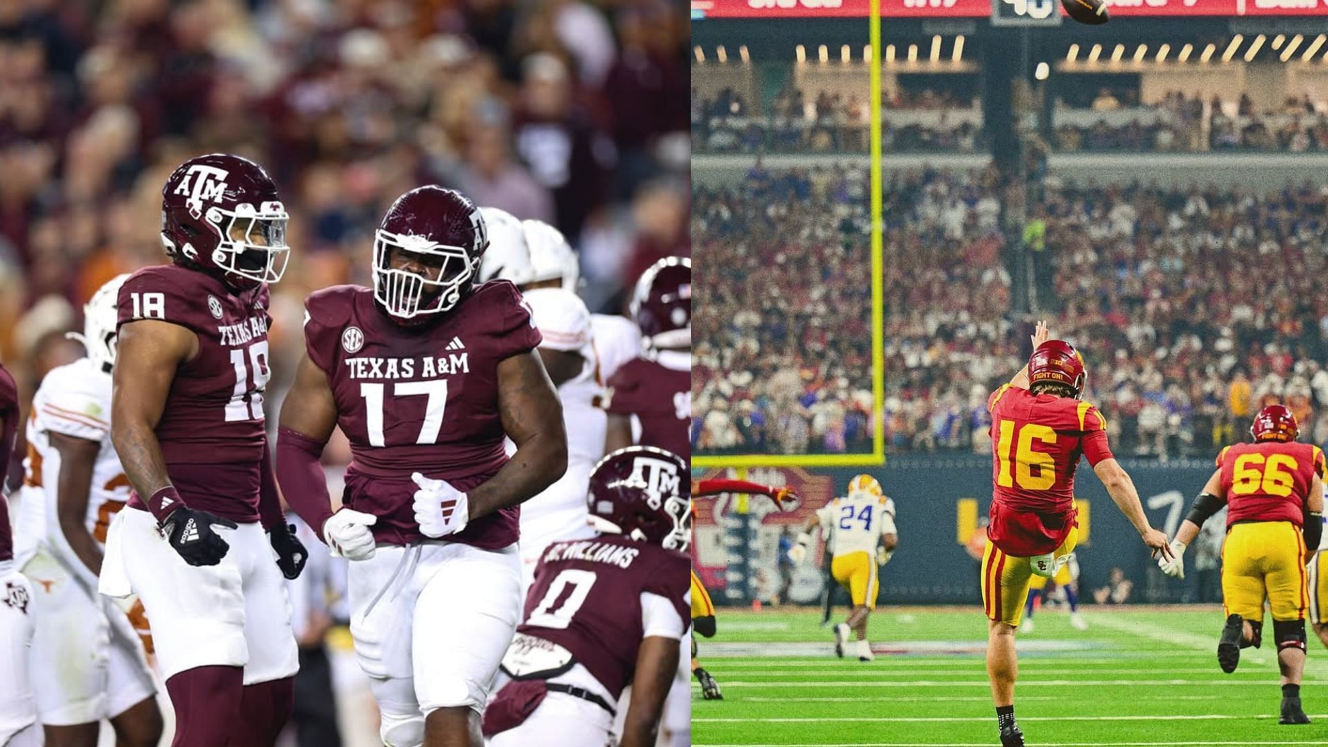 Photos from Texas A&amp;M University and USC