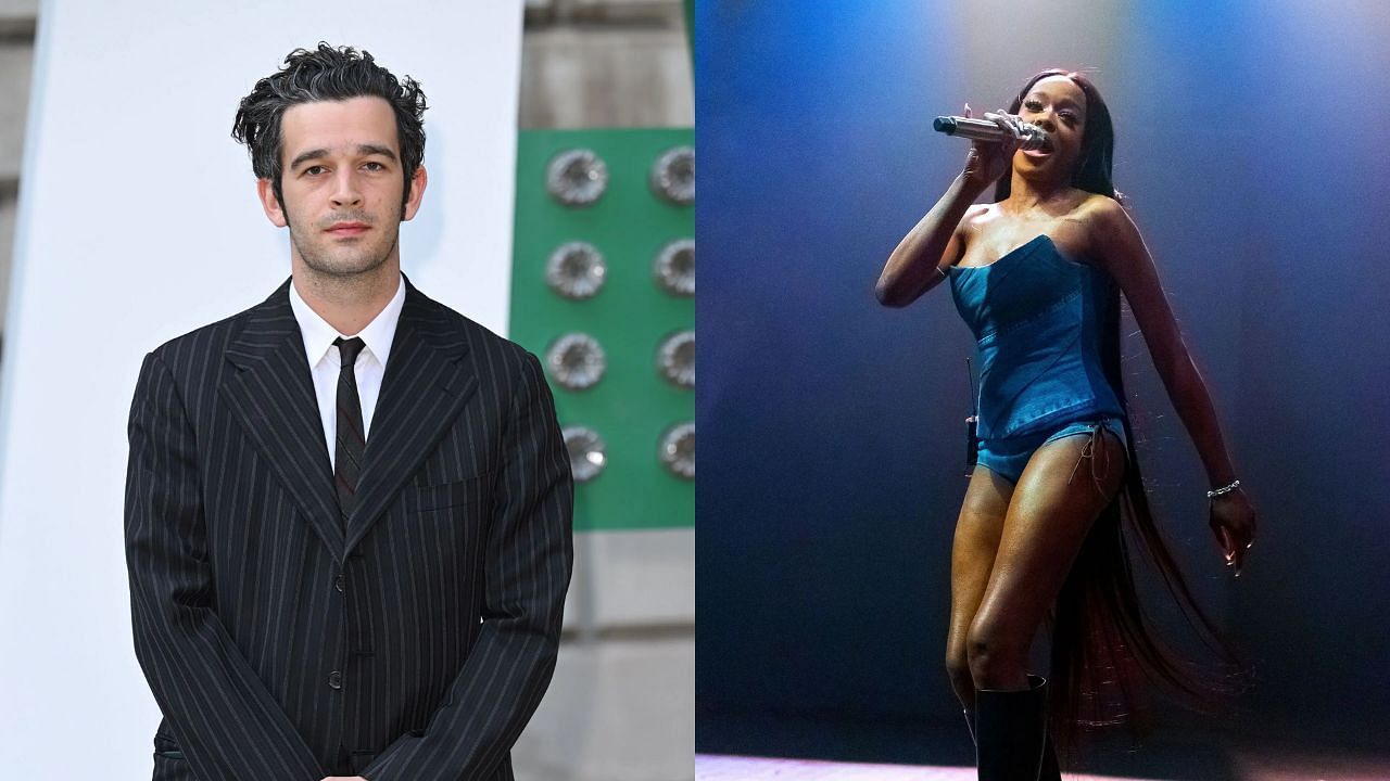 Matty Healy (Photo by Karwai Tang/WireImage) and Azealia Banks (Photo by Matthew Baker/Getty Images) 