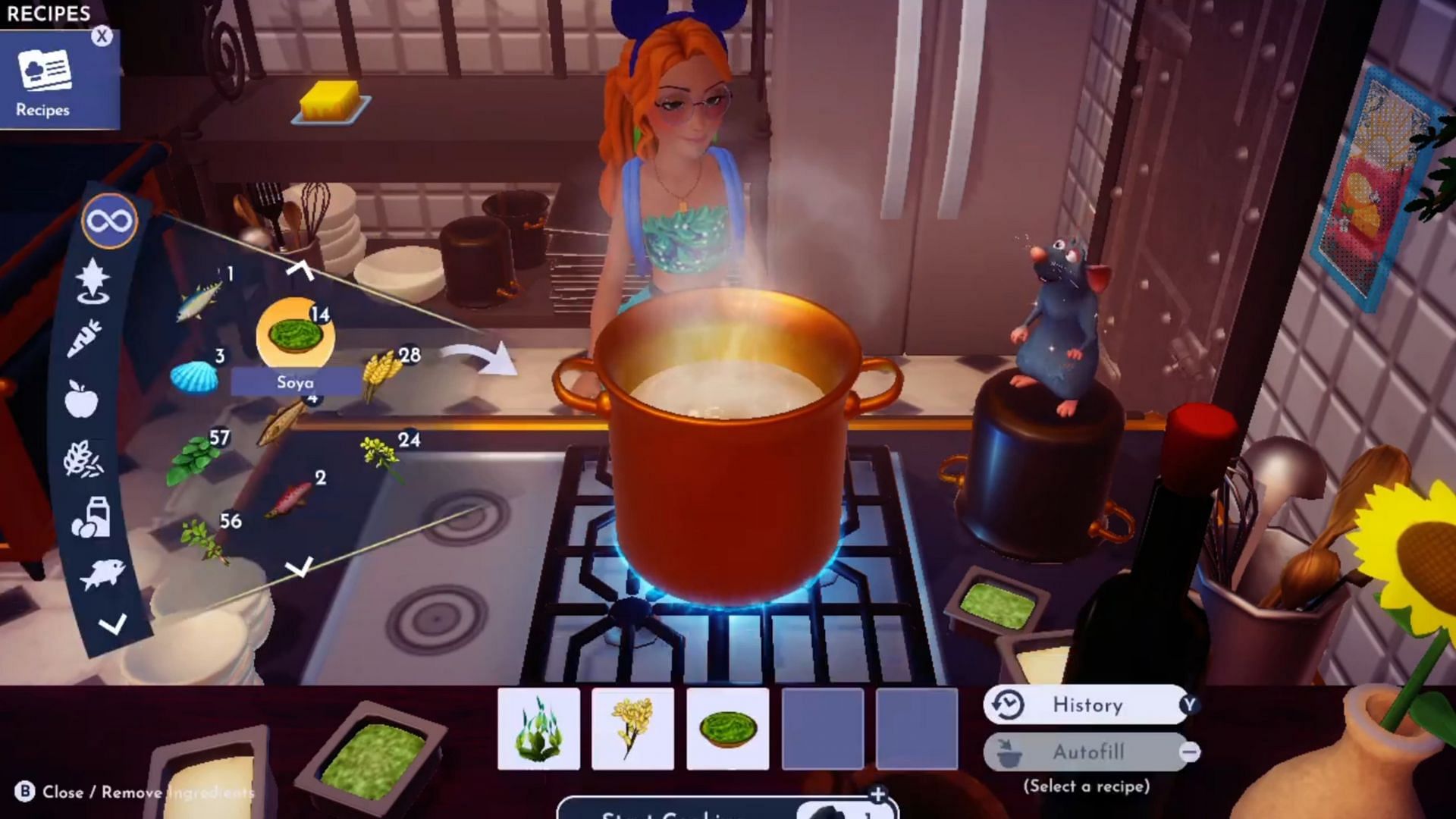 Toss all the ingredients in a pot to make the dish (Image via Gameloft || DanieG Gaming/ YouTube)