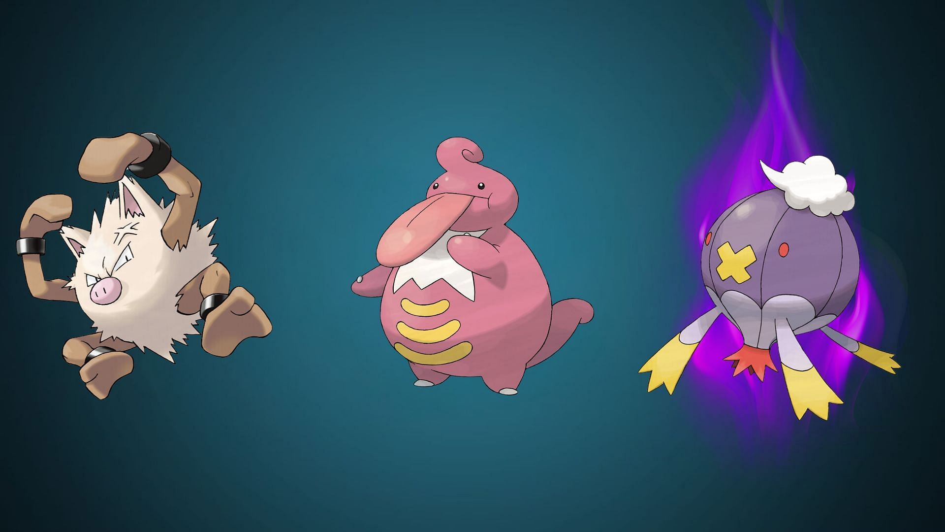 Primeape, Lickilicky, and Shadow Drifblim (Image via TPC)