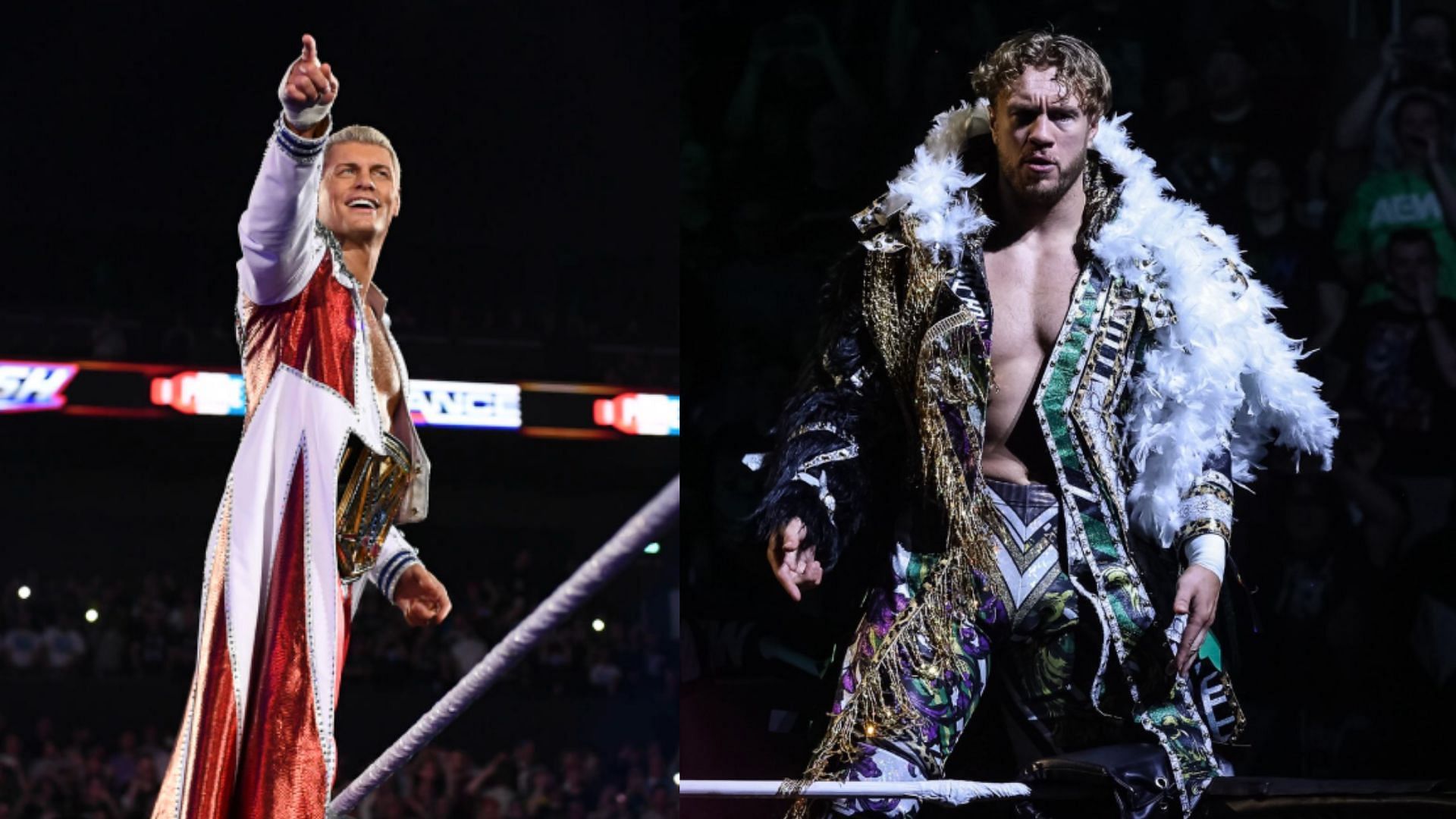 Cody Rhodes (left) / Will Ospreay (right) [Image Credits: WWE