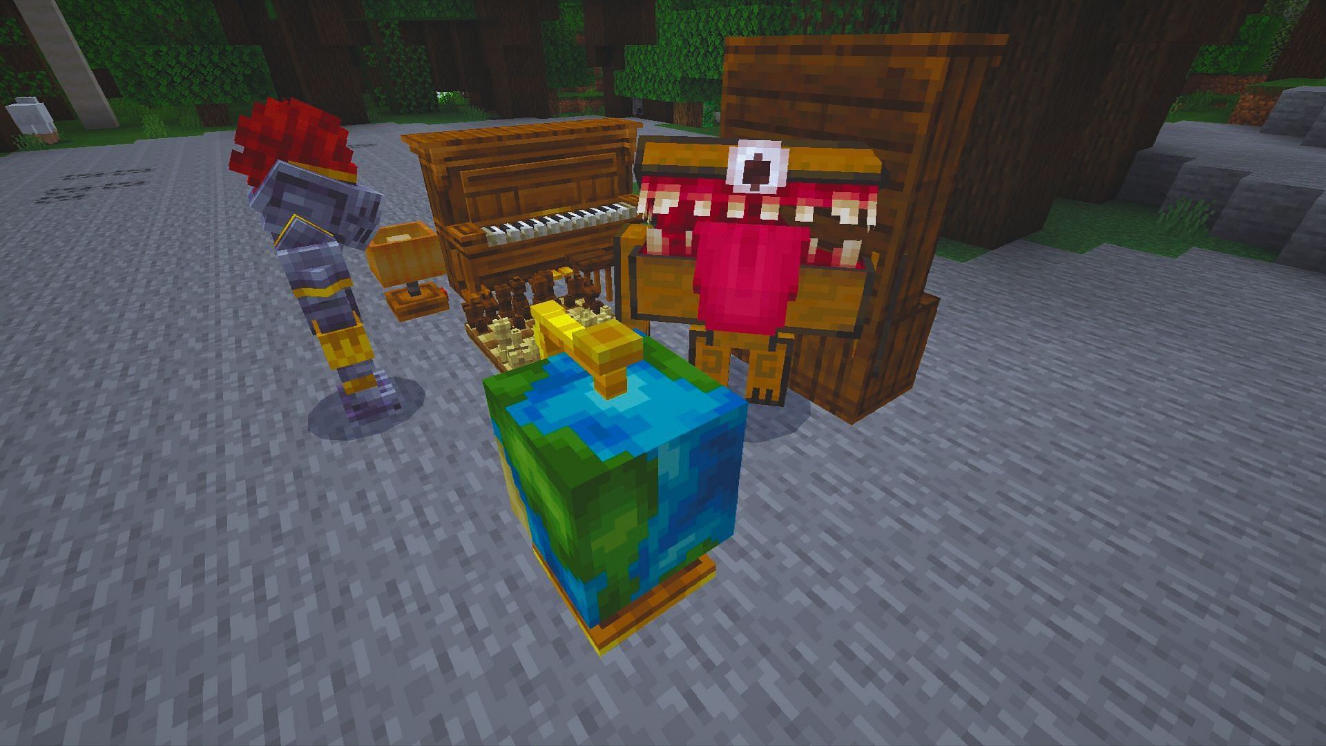 Enjoy Minecraft&#039;s new Scary Furniture add-on (Image via Mojang Studios || Honeyfrost)