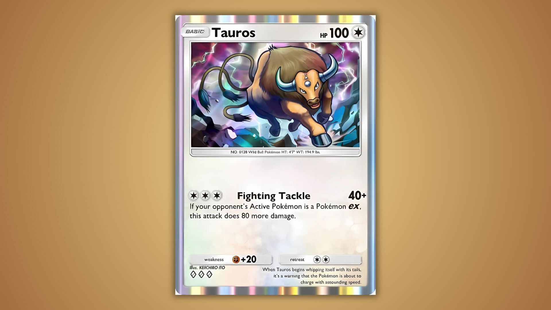 Tauros from the Mythical Island pack (Image via The Pokemon Company)