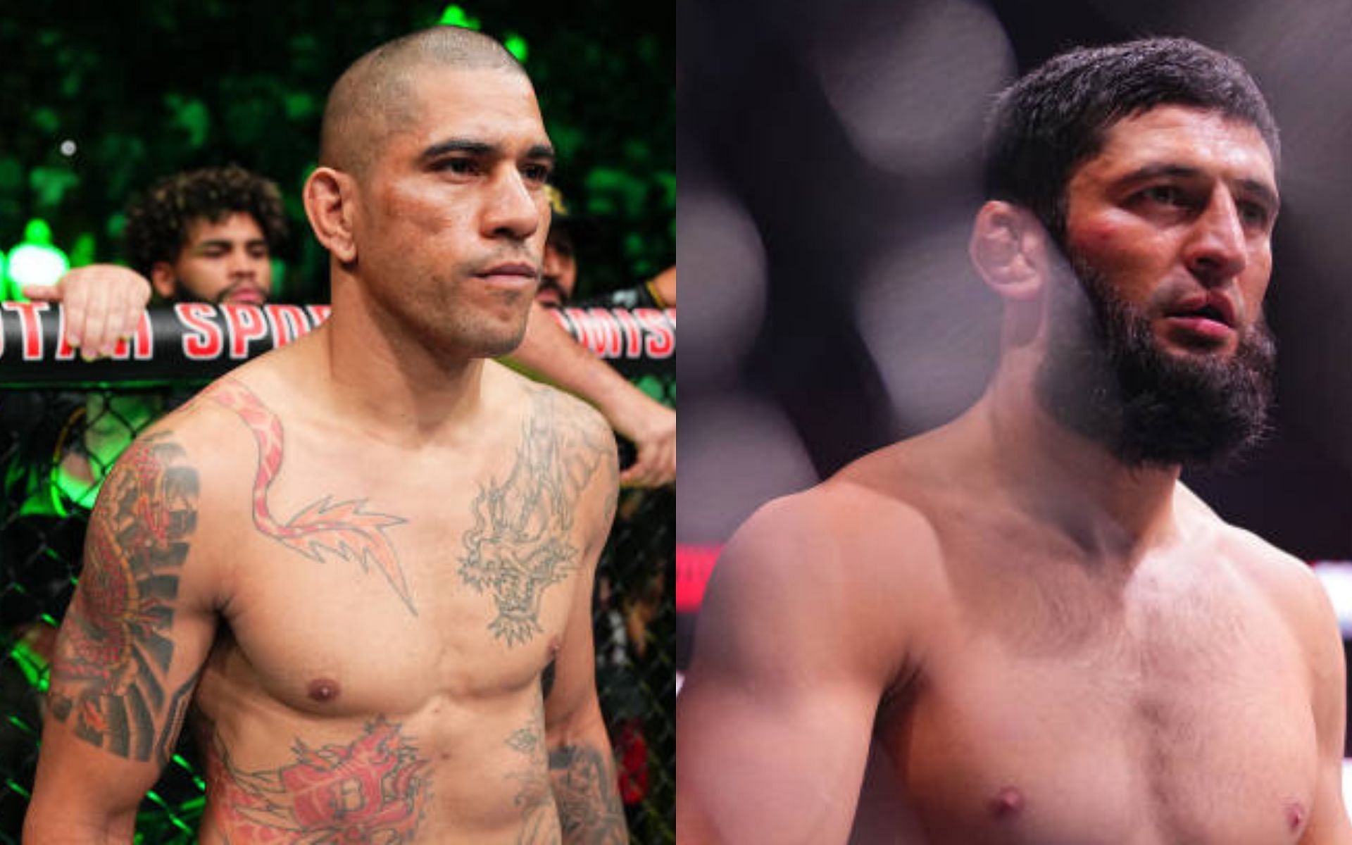 UFC middleweight weighs in on potential Alex Pereira (left) vs. Khamzat Chimaev (right) clash [Image credits: Getty Images]