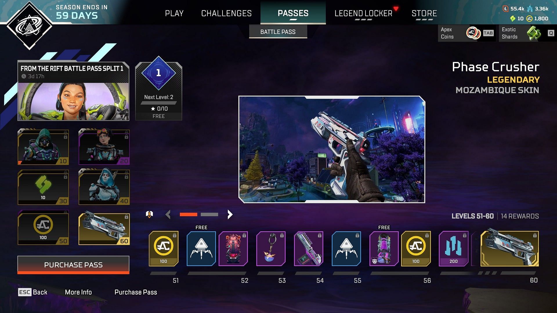 Battle Pass countdown in Apex Legends (Image via EA)