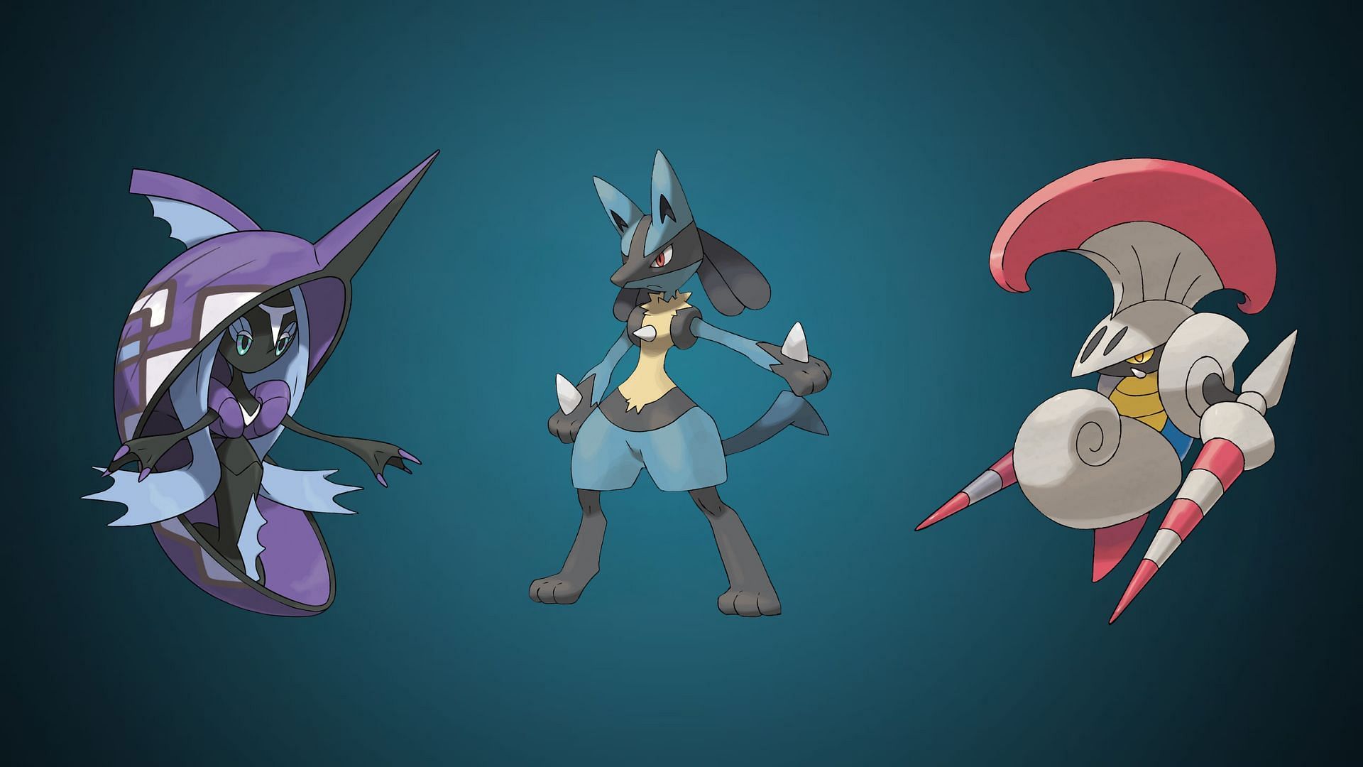 Tapu Fini, Lucario, and Escavalier (Image via TPC)