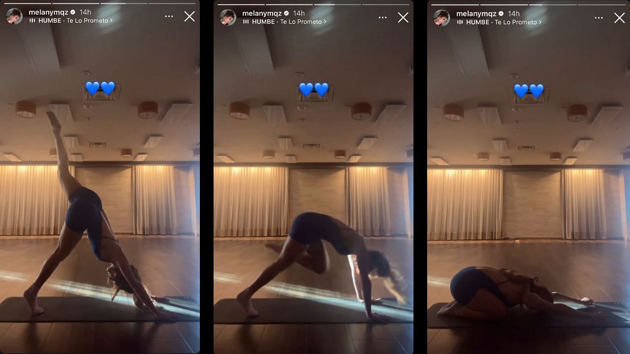 Screenshots of Melany&#039;s Instagram Stories (Images from - Instagram.com/@melanymqz IG Stories)