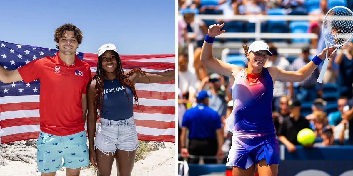 Taylor Fritz, Coco Gauff and Iga Swiatek are some of the big names participating in the United Cup 2025. (Photos: Getty)