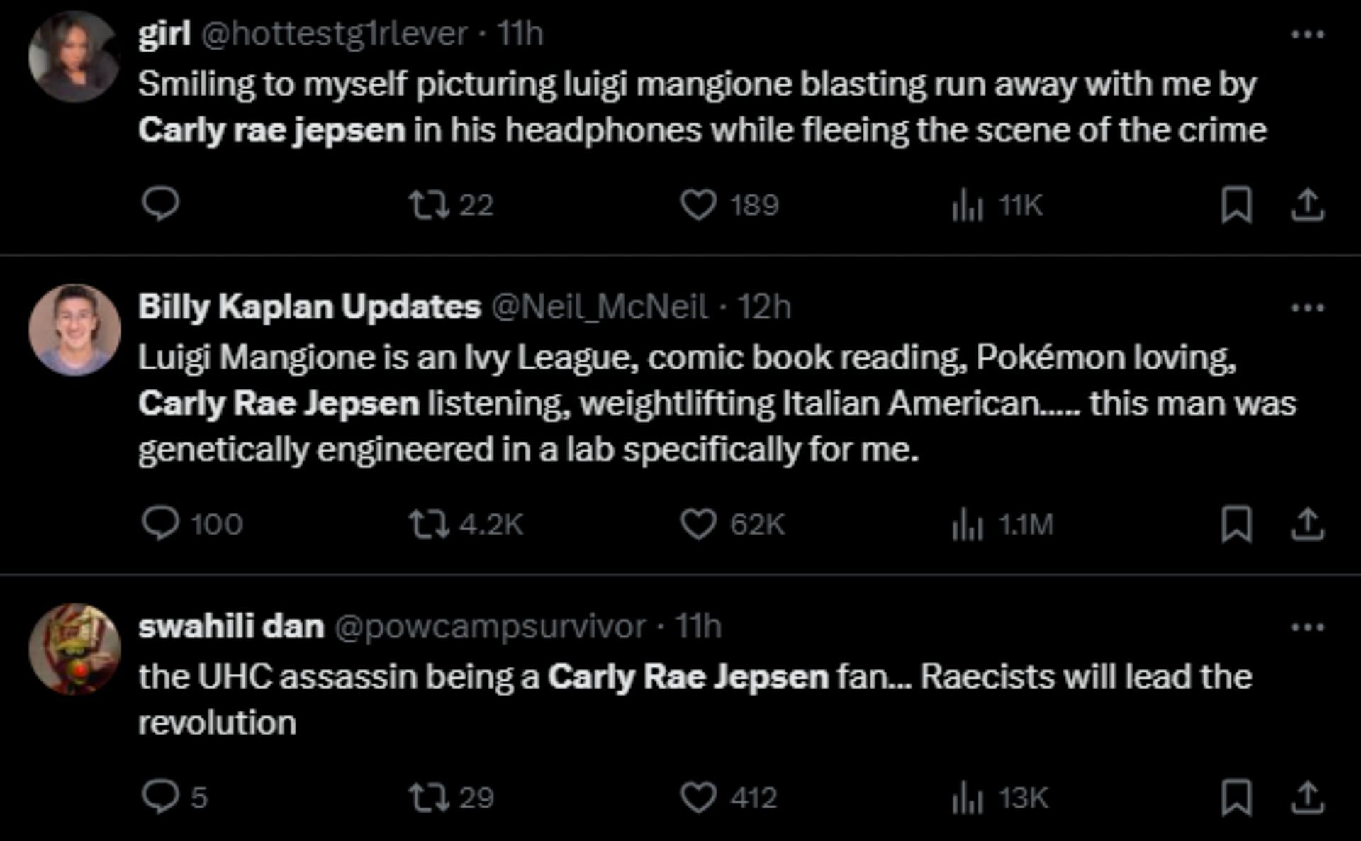 Netizens circulate Carly Rae Jepsen claims (Image via X)