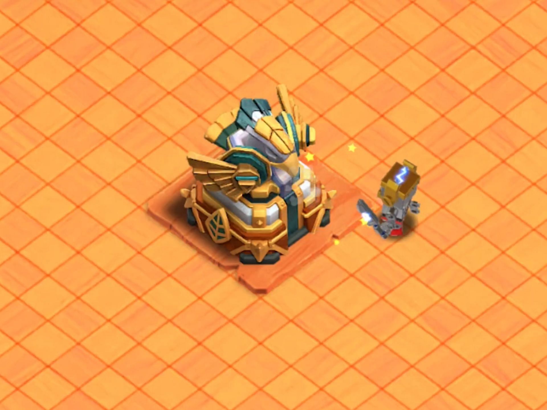 Robo King attacking the Eagle Artillery (Image via Supercell)