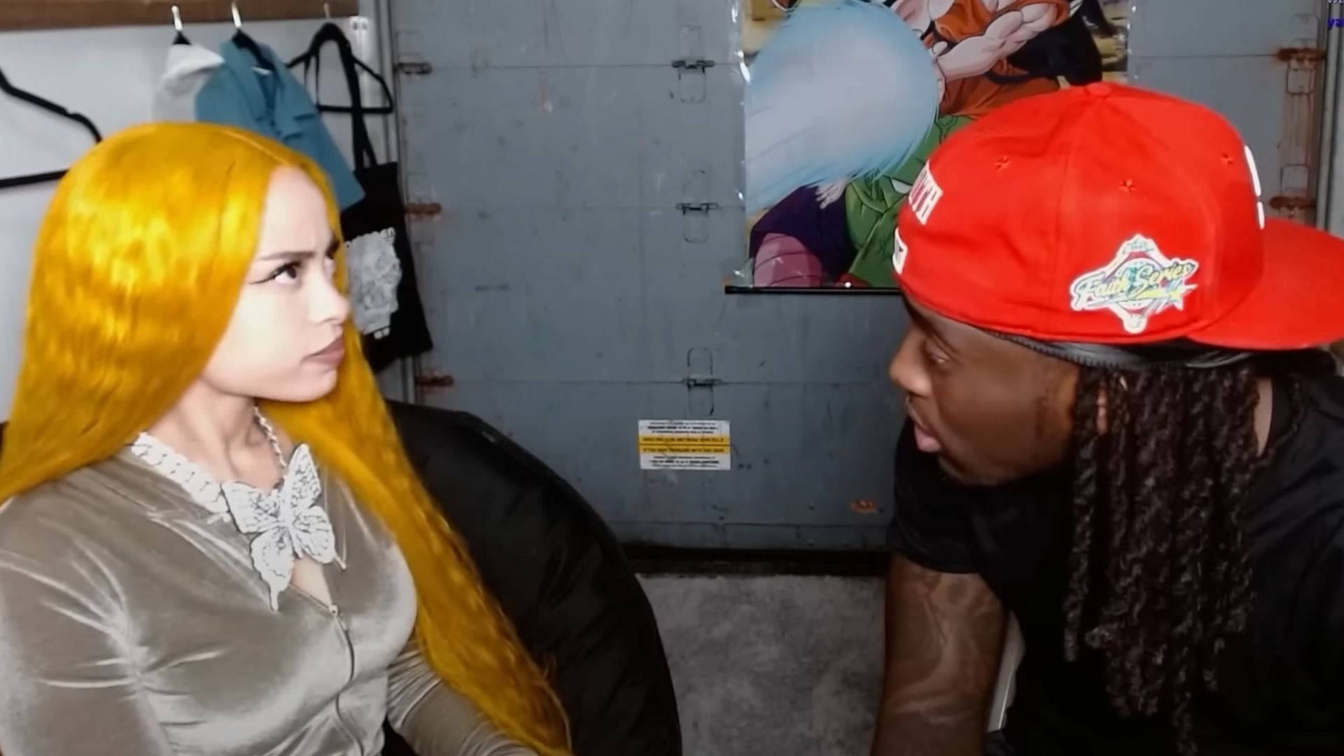 Ice Spice visited Kai Cenat while he was &quot;homeless&quot; in New York (Image via Kai Cenat Live/YouTube)