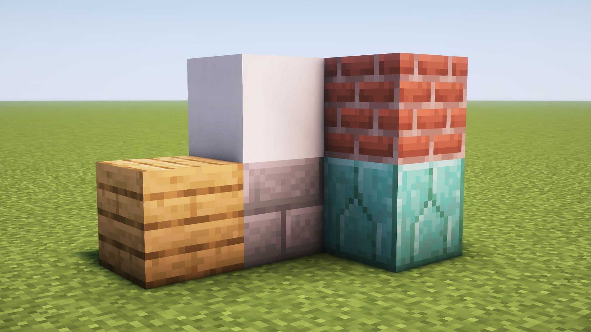 Old building blocks are still used by millions for create structures despite the arrival of new blocks (Image via Mojang Studios)