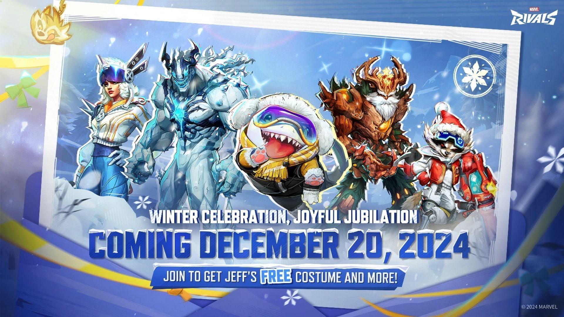 The Marvel Rivals Winter Celebration event features many attractive skins (Image via NetEase Games)