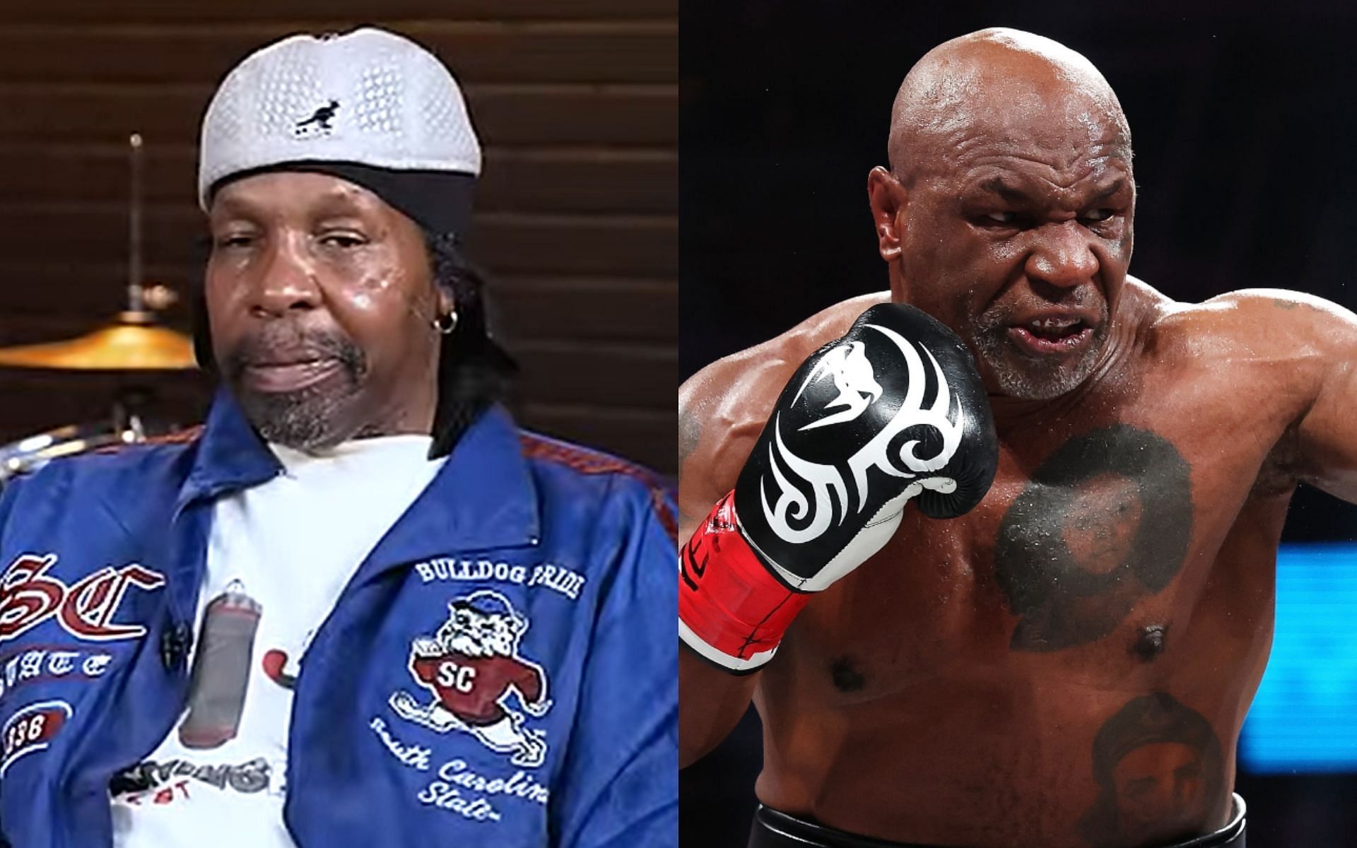 Mitch Green (left) and Mike Tyson (right) were bitter rivals in the 1980s. [Images courtesy: djvlad on YouTube and @miketyon on Instagram]