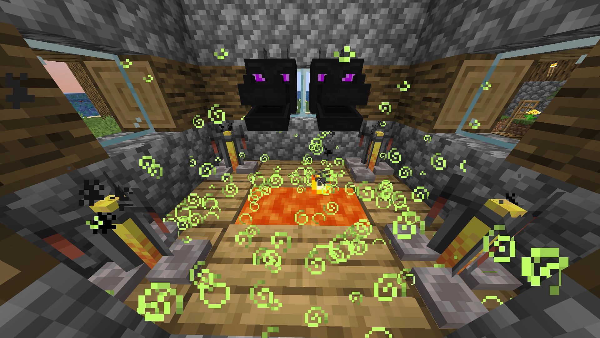 Wizard could provide the power to combine multiple Minecraft enchantments (Image via Mojang Studios)