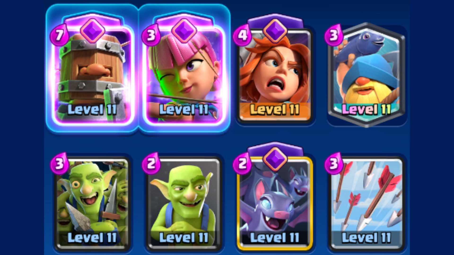 Clash Royale Royal Archer Fisherman deck (Image via Supercell)