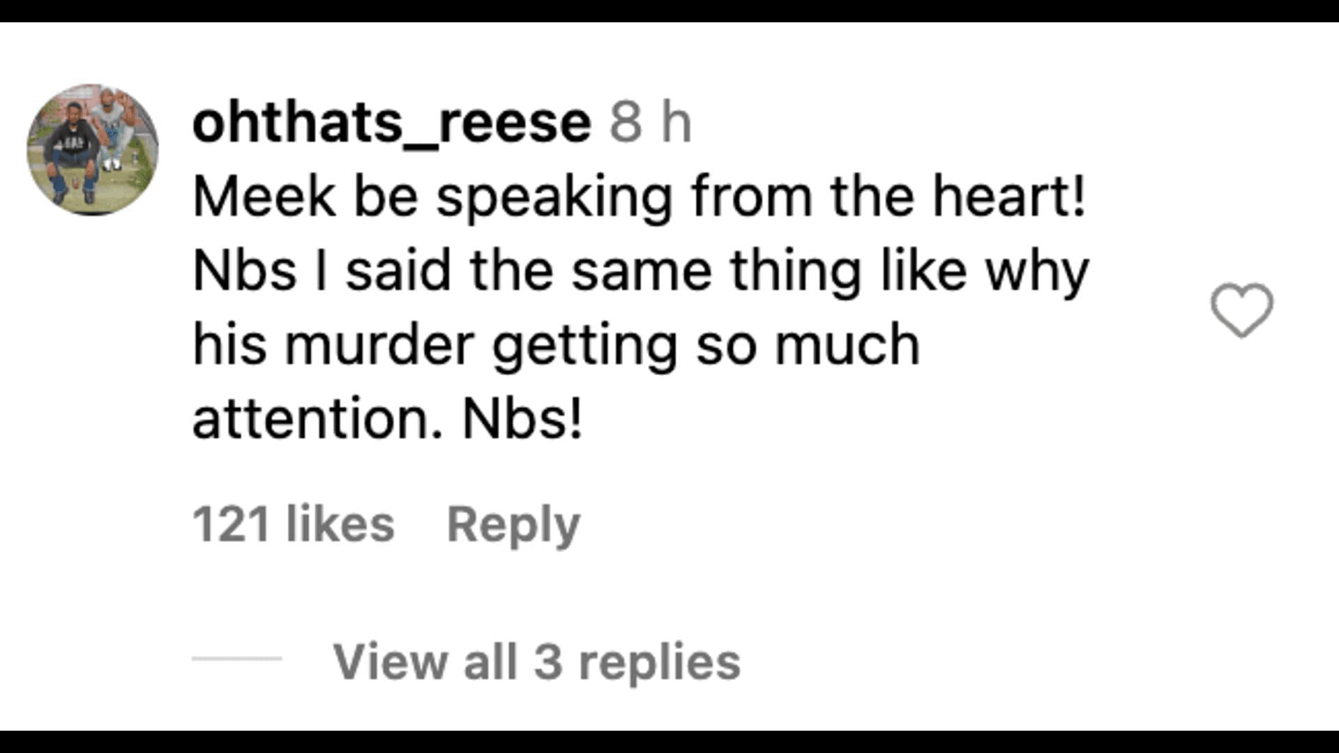 Instagram users spoke in favor of Meek Mill as he slammed the US Media for their coverage of the death of the UnitedHealthcare CEO (Image via Instagram/@theneighborhoodtalk)