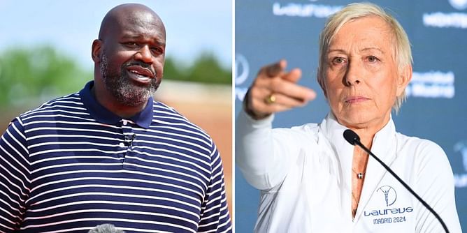 Martina Navratilova shares her feelings on Shaquille O'Neal's powerful anecdote about his stepdad's lesson on real pressure after 'terrible NBA game'